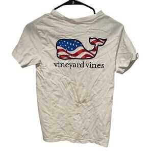 Vineyard Vines Kids White Short Sleeve Tee Classic Cotton